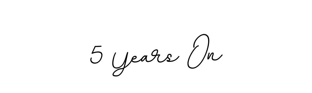 How to make 5 Years On name signature. Use BallpointsItalic-DORy9 style for creating short signs online. This is the latest handwritten sign. 5 Years On signature style 11 images and pictures png