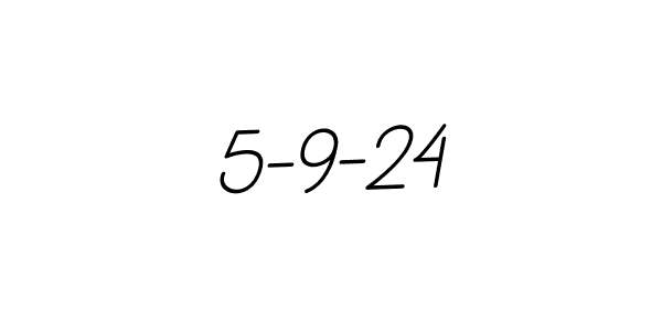 The best way (BallpointsItalic-DORy9) to make a short signature is to pick only two or three words in your name. The name 5-9-24 include a total of six letters. For converting this name. 5-9-24 signature style 11 images and pictures png