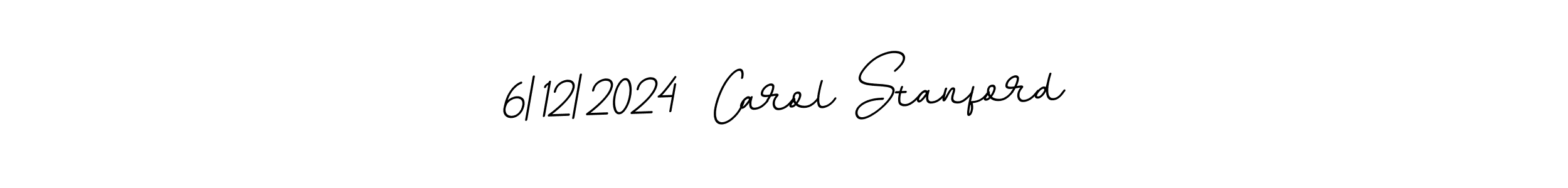 Design your own signature with our free online signature maker. With this signature software, you can create a handwritten (BallpointsItalic-DORy9) signature for name 6|12|2024  Carol Stanford. 6|12|2024  Carol Stanford signature style 11 images and pictures png