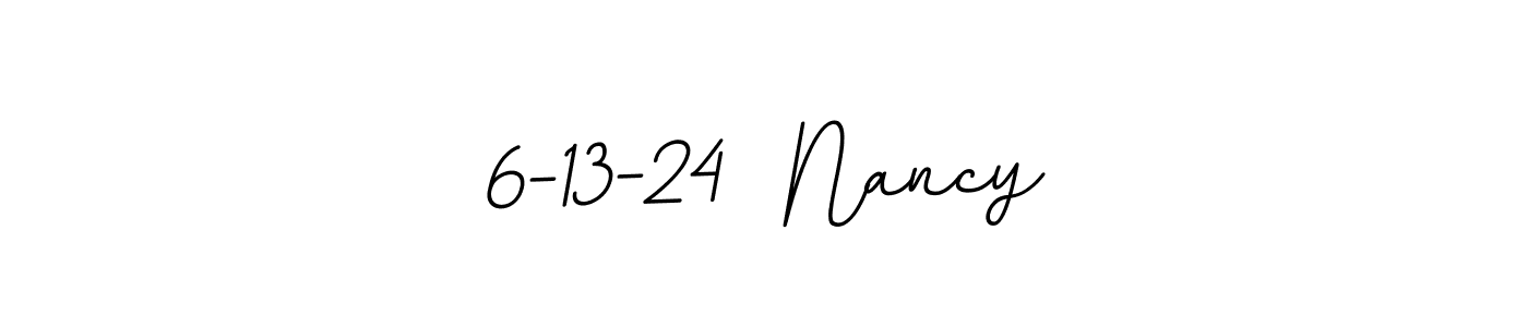 Once you've used our free online signature maker to create your best signature BallpointsItalic-DORy9 style, it's time to enjoy all of the benefits that 6-13-24  Nancy name signing documents. 6-13-24  Nancy signature style 11 images and pictures png