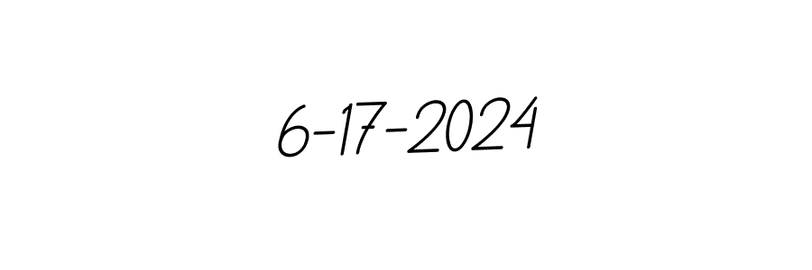 You should practise on your own different ways (BallpointsItalic-DORy9) to write your name (6-17-2024) in signature. don't let someone else do it for you. 6-17-2024 signature style 11 images and pictures png