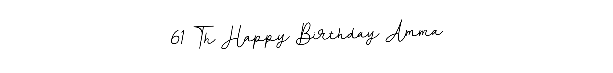 Use a signature maker to create a handwritten signature online. With this signature software, you can design (BallpointsItalic-DORy9) your own signature for name 61 Th Happy Birthday Amma. 61 Th Happy Birthday Amma signature style 11 images and pictures png