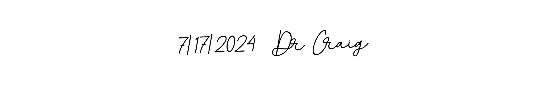 Use a signature maker to create a handwritten signature online. With this signature software, you can design (BallpointsItalic-DORy9) your own signature for name 7|17|2024  Dr Craig. 7|17|2024  Dr Craig signature style 11 images and pictures png