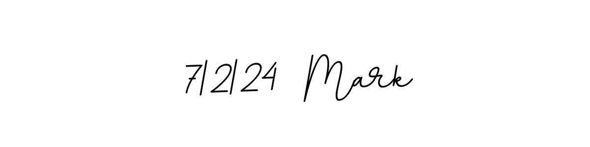 You should practise on your own different ways (BallpointsItalic-DORy9) to write your name (7|2|24  Mark) in signature. don't let someone else do it for you. 7|2|24  Mark signature style 11 images and pictures png