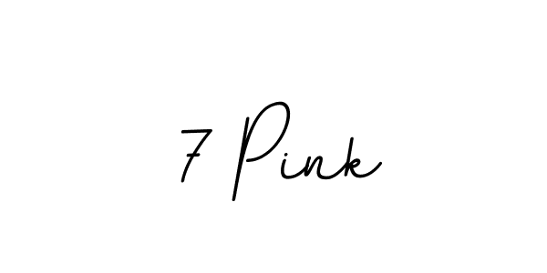 Use a signature maker to create a handwritten signature online. With this signature software, you can design (BallpointsItalic-DORy9) your own signature for name 7 Pink. 7 Pink signature style 11 images and pictures png