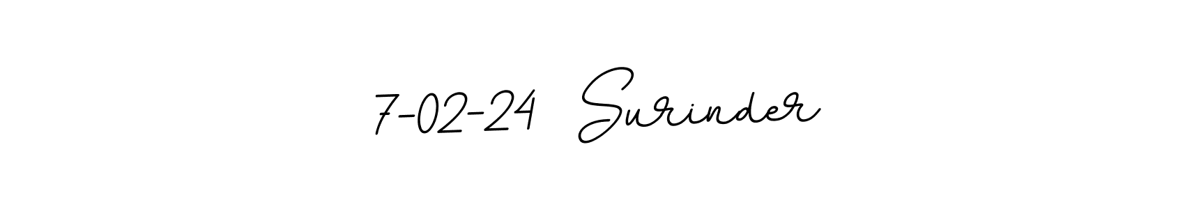 7-02-24  Surinder stylish signature style. Best Handwritten Sign (BallpointsItalic-DORy9) for my name. Handwritten Signature Collection Ideas for my name 7-02-24  Surinder. 7-02-24  Surinder signature style 11 images and pictures png