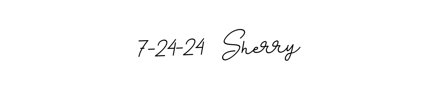 How to Draw 7-24-24  Sherry signature style? BallpointsItalic-DORy9 is a latest design signature styles for name 7-24-24  Sherry. 7-24-24  Sherry signature style 11 images and pictures png