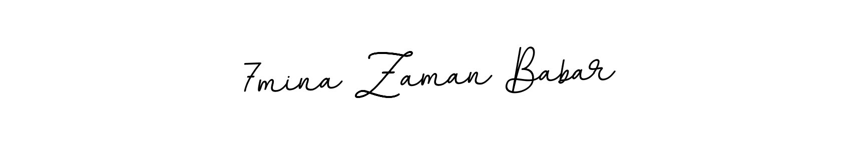 7mina Zaman Babar stylish signature style. Best Handwritten Sign (BallpointsItalic-DORy9) for my name. Handwritten Signature Collection Ideas for my name 7mina Zaman Babar. 7mina Zaman Babar signature style 11 images and pictures png