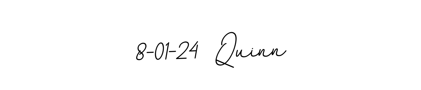 Make a beautiful signature design for name 8-01-24  Quinn. With this signature (BallpointsItalic-DORy9) style, you can create a handwritten signature for free. 8-01-24  Quinn signature style 11 images and pictures png