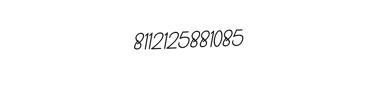 This is the best signature style for the 8112125881085 name. Also you like these signature font (BallpointsItalic-DORy9). Mix name signature. 8112125881085 signature style 11 images and pictures png