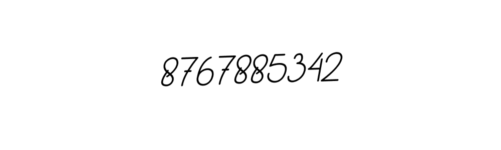 This is the best signature style for the 8767885342 name. Also you like these signature font (BallpointsItalic-DORy9). Mix name signature. 8767885342 signature style 11 images and pictures png