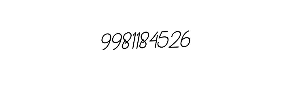 Create a beautiful signature design for name 9981184526. With this signature (BallpointsItalic-DORy9) fonts, you can make a handwritten signature for free. 9981184526 signature style 11 images and pictures png