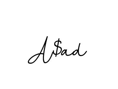 Use a signature maker to create a handwritten signature online. With this signature software, you can design (BallpointsItalic-DORy9) your own signature for name A$ad. A$ad signature style 11 images and pictures png