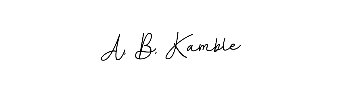 Here are the top 10 professional signature styles for the name A, B, Kamble. These are the best autograph styles you can use for your name. A, B, Kamble signature style 11 images and pictures png