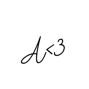Create a beautiful signature design for name A<3. With this signature (BallpointsItalic-DORy9) fonts, you can make a handwritten signature for free. A<3 signature style 11 images and pictures png