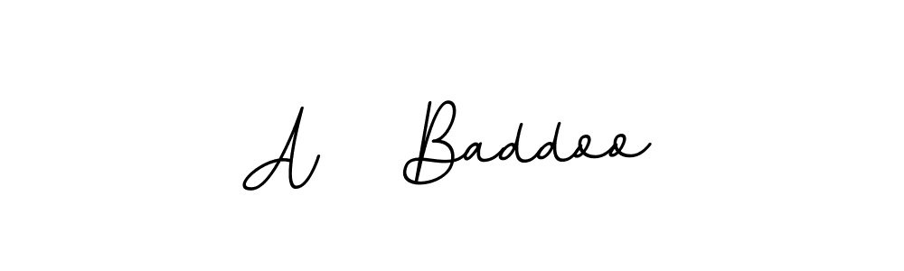 You should practise on your own different ways (BallpointsItalic-DORy9) to write your name (A   Baddoo) in signature. don't let someone else do it for you. A   Baddoo signature style 11 images and pictures png