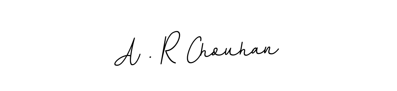 The best way (BallpointsItalic-DORy9) to make a short signature is to pick only two or three words in your name. The name A . R Chouhan include a total of six letters. For converting this name. A . R Chouhan signature style 11 images and pictures png
