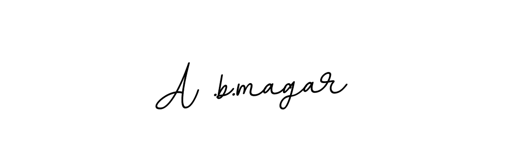 How to make A .b.magar signature? BallpointsItalic-DORy9 is a professional autograph style. Create handwritten signature for A .b.magar name. A .b.magar signature style 11 images and pictures png