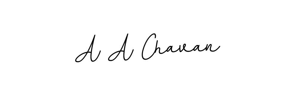 Make a beautiful signature design for name A A Chavan. With this signature (BallpointsItalic-DORy9) style, you can create a handwritten signature for free. A A Chavan signature style 11 images and pictures png