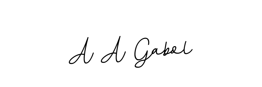 BallpointsItalic-DORy9 is a professional signature style that is perfect for those who want to add a touch of class to their signature. It is also a great choice for those who want to make their signature more unique. Get A A Gabol name to fancy signature for free. A A Gabol signature style 11 images and pictures png
