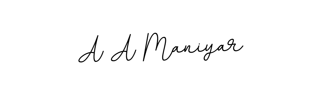 How to make A A Maniyar signature? BallpointsItalic-DORy9 is a professional autograph style. Create handwritten signature for A A Maniyar name. A A Maniyar signature style 11 images and pictures png