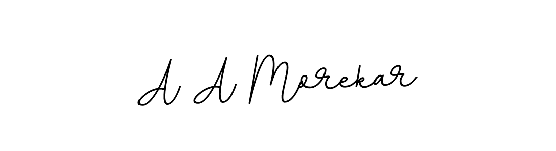 A A Morekar stylish signature style. Best Handwritten Sign (BallpointsItalic-DORy9) for my name. Handwritten Signature Collection Ideas for my name A A Morekar. A A Morekar signature style 11 images and pictures png