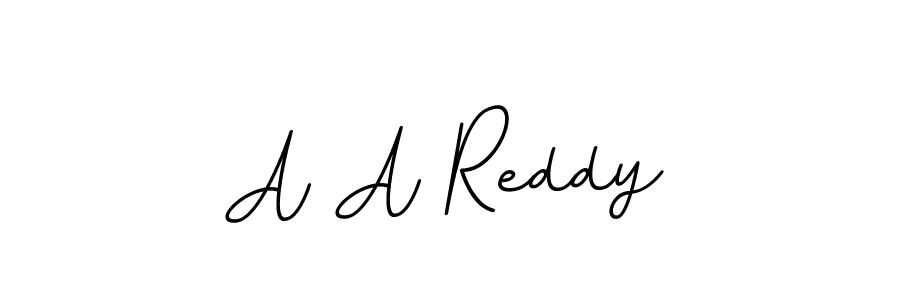 Create a beautiful signature design for name A A Reddy. With this signature (BallpointsItalic-DORy9) fonts, you can make a handwritten signature for free. A A Reddy signature style 11 images and pictures png