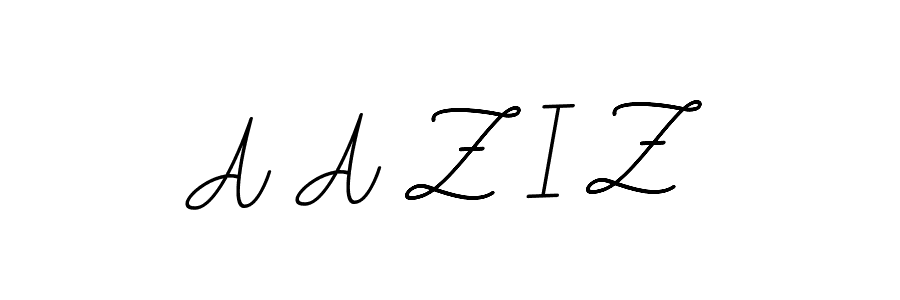 This is the best signature style for the A A Z I Z name. Also you like these signature font (BallpointsItalic-DORy9). Mix name signature. A A Z I Z signature style 11 images and pictures png