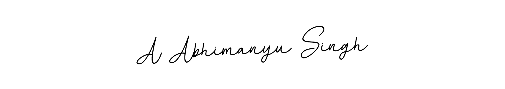 Design your own signature with our free online signature maker. With this signature software, you can create a handwritten (BallpointsItalic-DORy9) signature for name A Abhimanyu Singh. A Abhimanyu Singh signature style 11 images and pictures png
