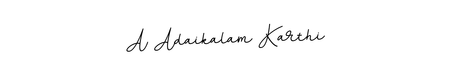 Use a signature maker to create a handwritten signature online. With this signature software, you can design (BallpointsItalic-DORy9) your own signature for name A Adaikalam Karthi. A Adaikalam Karthi signature style 11 images and pictures png