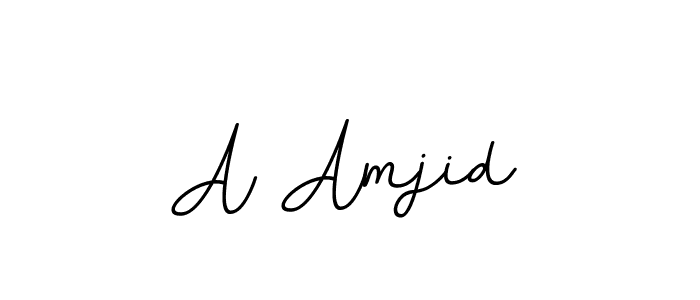 A Amjid stylish signature style. Best Handwritten Sign (BallpointsItalic-DORy9) for my name. Handwritten Signature Collection Ideas for my name A Amjid. A Amjid signature style 11 images and pictures png