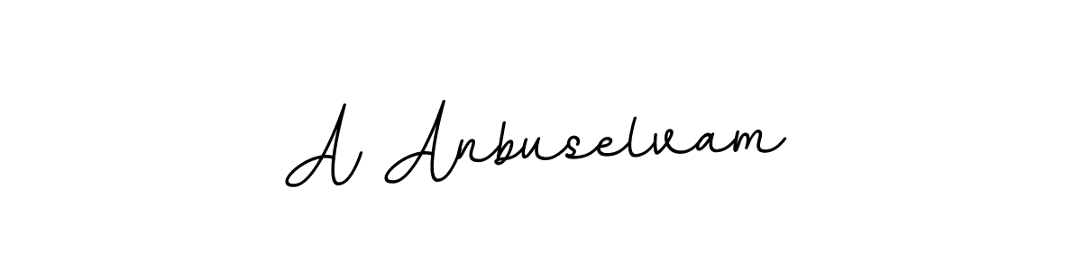 Use a signature maker to create a handwritten signature online. With this signature software, you can design (BallpointsItalic-DORy9) your own signature for name A Anbuselvam. A Anbuselvam signature style 11 images and pictures png