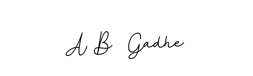 Use a signature maker to create a handwritten signature online. With this signature software, you can design (BallpointsItalic-DORy9) your own signature for name A B  Gadhe. A B  Gadhe signature style 11 images and pictures png