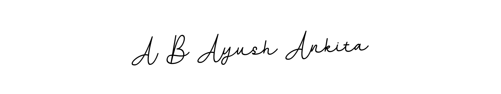 Make a beautiful signature design for name A B Ayush Ankita. Use this online signature maker to create a handwritten signature for free. A B Ayush Ankita signature style 11 images and pictures png