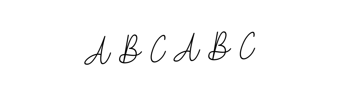 The best way (BallpointsItalic-DORy9) to make a short signature is to pick only two or three words in your name. The name A B C A B C include a total of six letters. For converting this name. A B C A B C signature style 11 images and pictures png