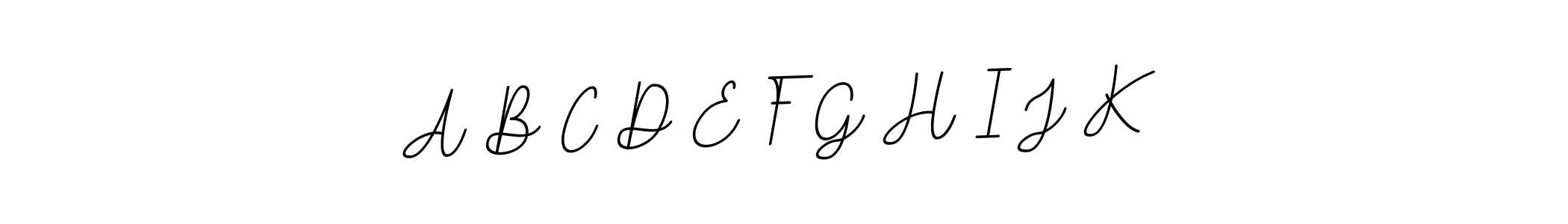 How to make A B C D E F G H I J K name signature. Use BallpointsItalic-DORy9 style for creating short signs online. This is the latest handwritten sign. A B C D E F G H I J K signature style 11 images and pictures png