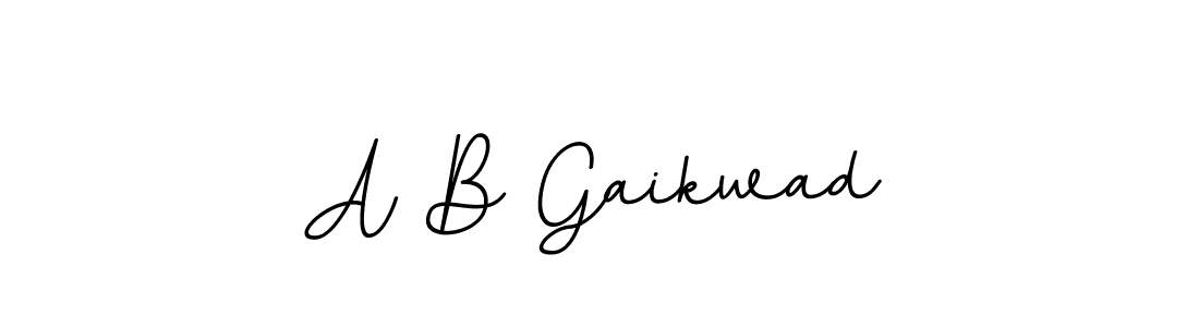 Design your own signature with our free online signature maker. With this signature software, you can create a handwritten (BallpointsItalic-DORy9) signature for name A B Gaikwad. A B Gaikwad signature style 11 images and pictures png