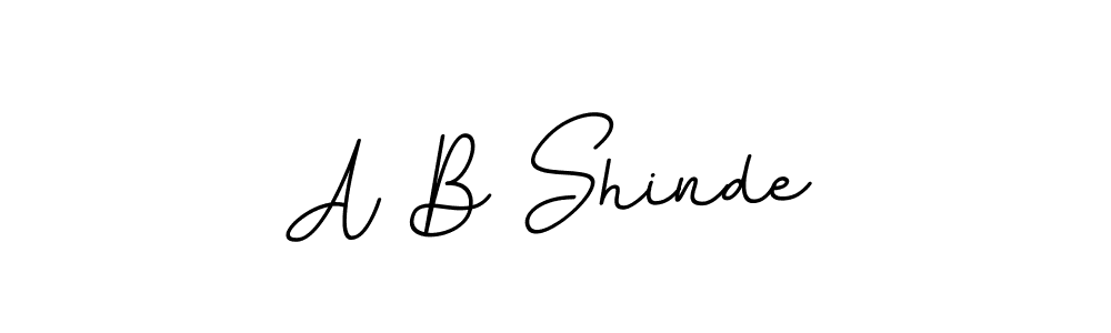 Create a beautiful signature design for name A B Shinde. With this signature (BallpointsItalic-DORy9) fonts, you can make a handwritten signature for free. A B Shinde signature style 11 images and pictures png