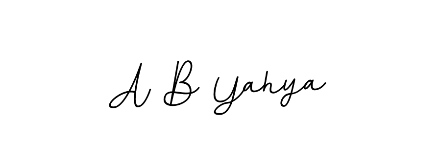 How to make A B Yahya signature? BallpointsItalic-DORy9 is a professional autograph style. Create handwritten signature for A B Yahya name. A B Yahya signature style 11 images and pictures png