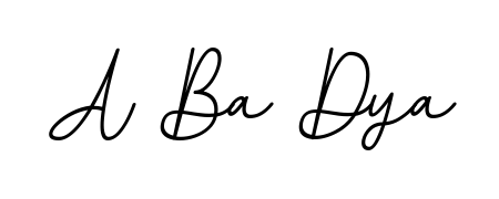 Personalize your online presence with A Ba Dya signature rendered in elegant BallpointsItalic-DORy9 font. Great for website footers and blogs. A Ba Dya signature style 11 images and pictures png