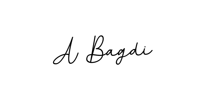 You should practise on your own different ways (BallpointsItalic-DORy9) to write your name (A Bagdi) in signature. don't let someone else do it for you. A Bagdi signature style 11 images and pictures png