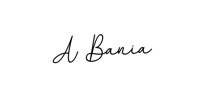 How to make A Bania signature? BallpointsItalic-DORy9 is a professional autograph style. Create handwritten signature for A Bania name. A Bania signature style 11 images and pictures png