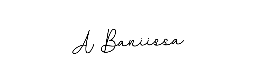 You should practise on your own different ways (BallpointsItalic-DORy9) to write your name (A Baniissa) in signature. don't let someone else do it for you. A Baniissa signature style 11 images and pictures png