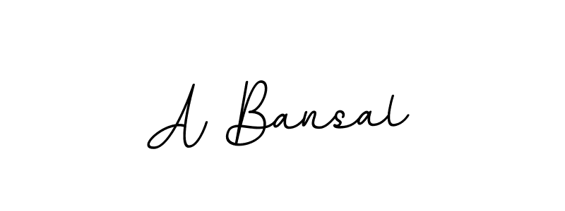 How to make A Bansal signature? BallpointsItalic-DORy9 is a professional autograph style. Create handwritten signature for A Bansal name. A Bansal signature style 11 images and pictures png