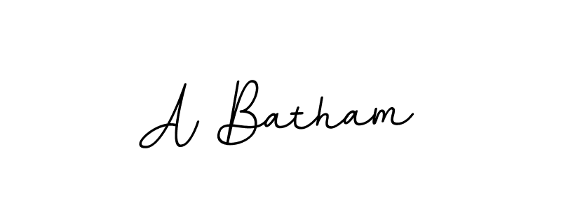 Make a beautiful signature design for name A Batham. With this signature (BallpointsItalic-DORy9) style, you can create a handwritten signature for free. A Batham signature style 11 images and pictures png