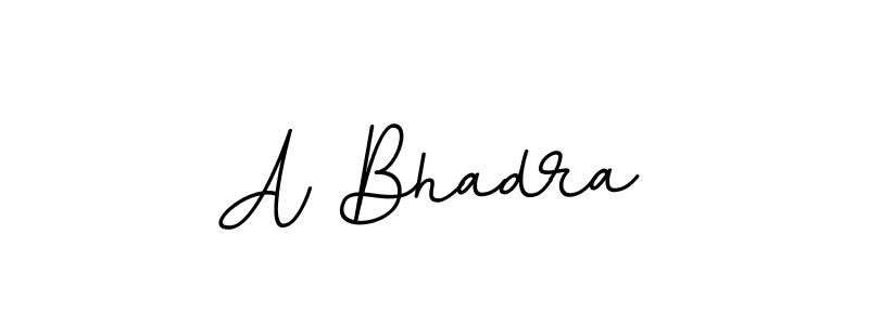 How to make A Bhadra name signature. Use BallpointsItalic-DORy9 style for creating short signs online. This is the latest handwritten sign. A Bhadra signature style 11 images and pictures png