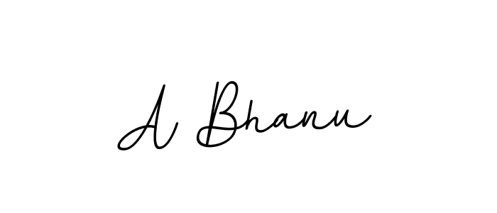 Design your own signature with our free online signature maker. With this signature software, you can create a handwritten (BallpointsItalic-DORy9) signature for name A Bhanu. A Bhanu signature style 11 images and pictures png
