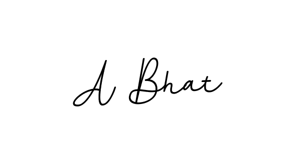 How to make A Bhat name signature. Use BallpointsItalic-DORy9 style for creating short signs online. This is the latest handwritten sign. A Bhat signature style 11 images and pictures png