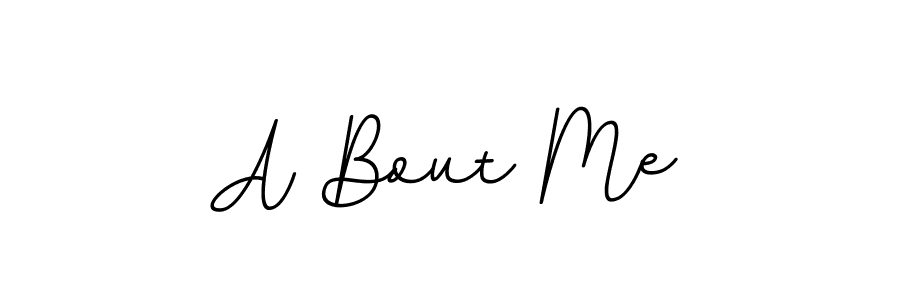 Use a signature maker to create a handwritten signature online. With this signature software, you can design (BallpointsItalic-DORy9) your own signature for name A Bout Me. A Bout Me signature style 11 images and pictures png