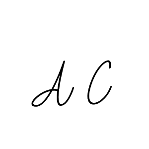 You should practise on your own different ways (BallpointsItalic-DORy9) to write your name (A C) in signature. don't let someone else do it for you. A C signature style 11 images and pictures png